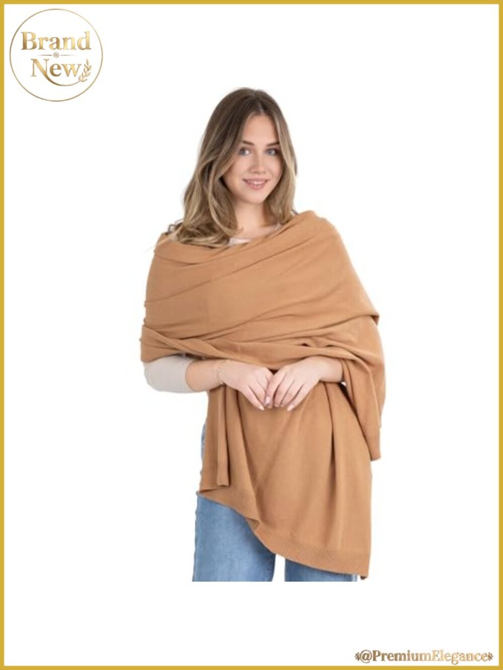 Oversized 100% Cotton Shawl Wrap Travel Scarf Shoulder Stole